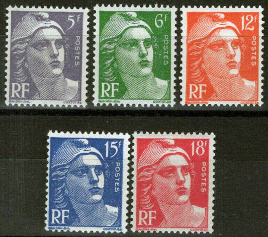 France 650-654 MNH Marianne Liberty Equality 051023SM122