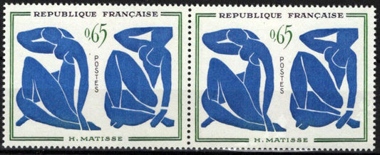 France 1015 MNH Pairs Painting Blue Nudes Artist Matisse 051023SM139M