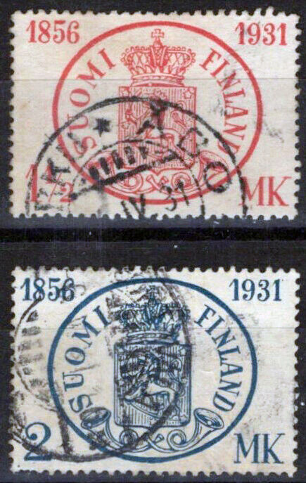 Finland 182-183 Used Coat of Arms National Emblems 051023S141