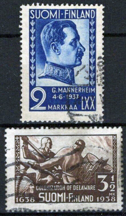 Finland 213-214 Used Gustaf Mannerheim Military Leader 051023S146