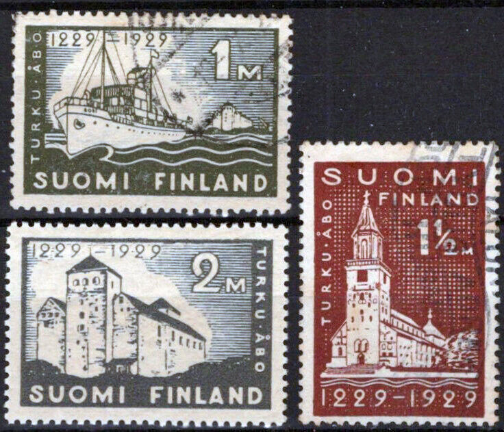 Finland 155-157 Used/MH Ships Architecture Turku Castle 051023S139