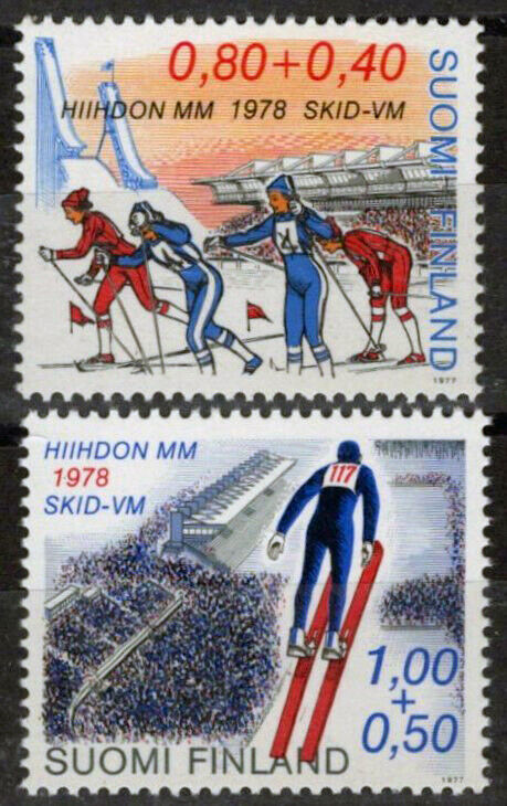 Finland B213-B214 MNH Semi-Postal Sports Skiing Ski Jump 032323SM150M