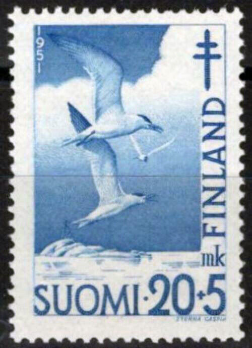 Finland B109 MNH Semi-Postal Birds Nature Caspian Terns051023S167