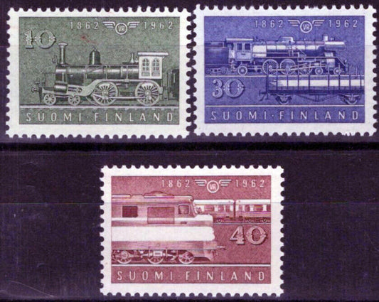 Finland 388-390 MNH First Finnish Locomotive Trains Railroad 032323SM128