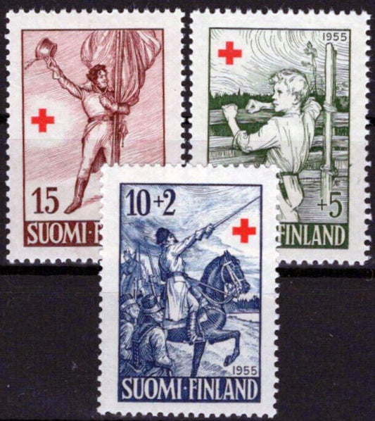 Finland B132-B134 MNH Semi-Postal Red Cross Military Soldier 032323SM145M