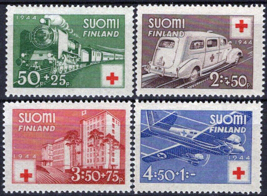 Finland B60-B63 VLH Semi-Postal Red Cross Transportation 032323SM141