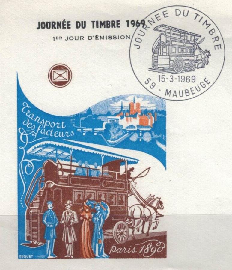 Trains / Railroads 1969 France FDC Maubeuge Paris Railway 032322SM66