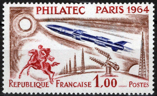 France 1100 MNH Space Rocket Communications Horses 051023SM153