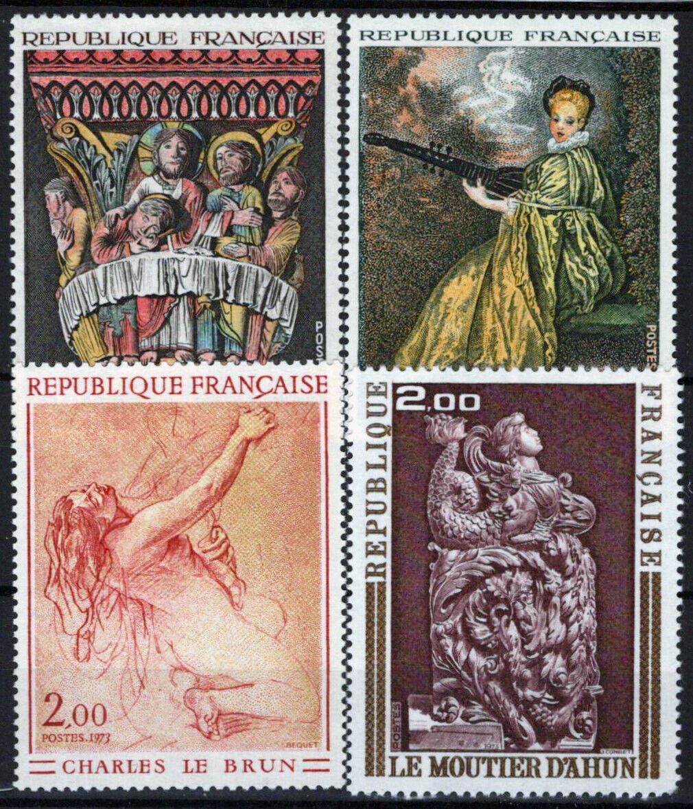 France 1359-1362 MNH Paintings Carvings Artwork Last Supper 051023SM173M