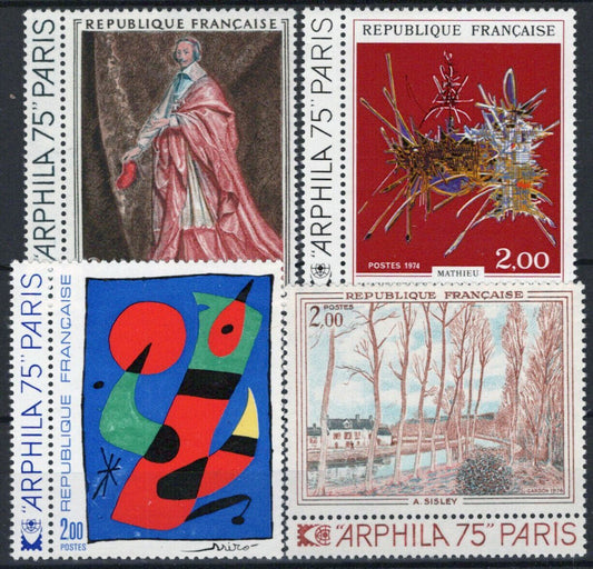 France 1394-1397 MNH Paintings Trees Abstract Religious 051023SM174M