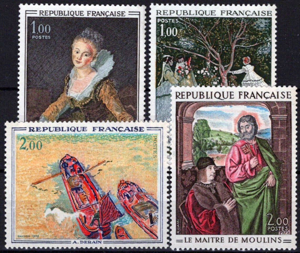 France 1327-1330 MNH Paintings Religious Figures Boats Women 051023SM170M