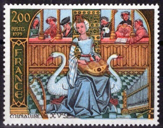 France 1625 MNH Birds Swans Music 051023SM183