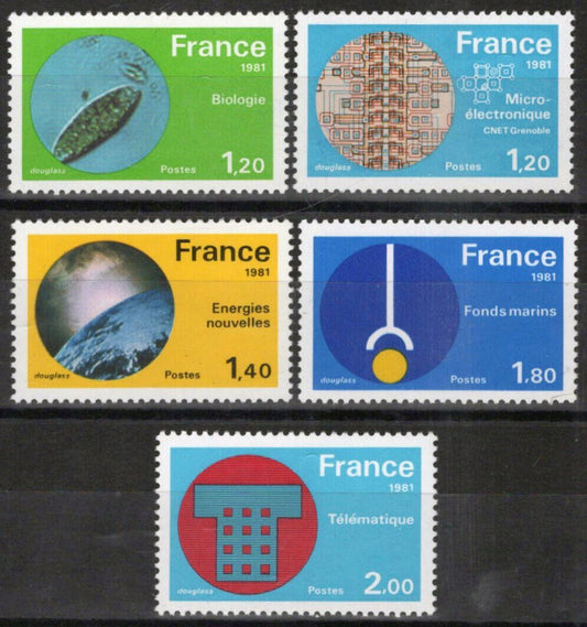 France 1723-1727 MNH Biology Energy Marine Exploration 032323SM78M