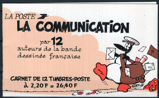 France 2099a MNH Booklet Pane Communications Cartoons 032323SM85M