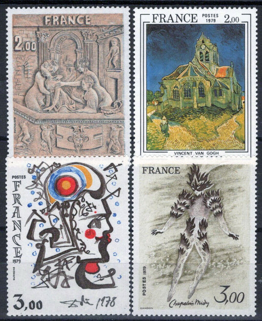 France 1626-1629 MNH Paintings Carvings Van Gogh Dali 051023SM184M