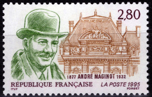 France 2493 MNH Andre Maginot Military Architecture 032323SM96