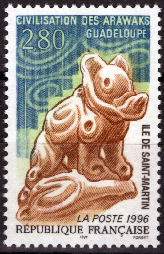 France 2506 MNH Dog Figurines Arawwak Civilization Artwork 032323SM101M