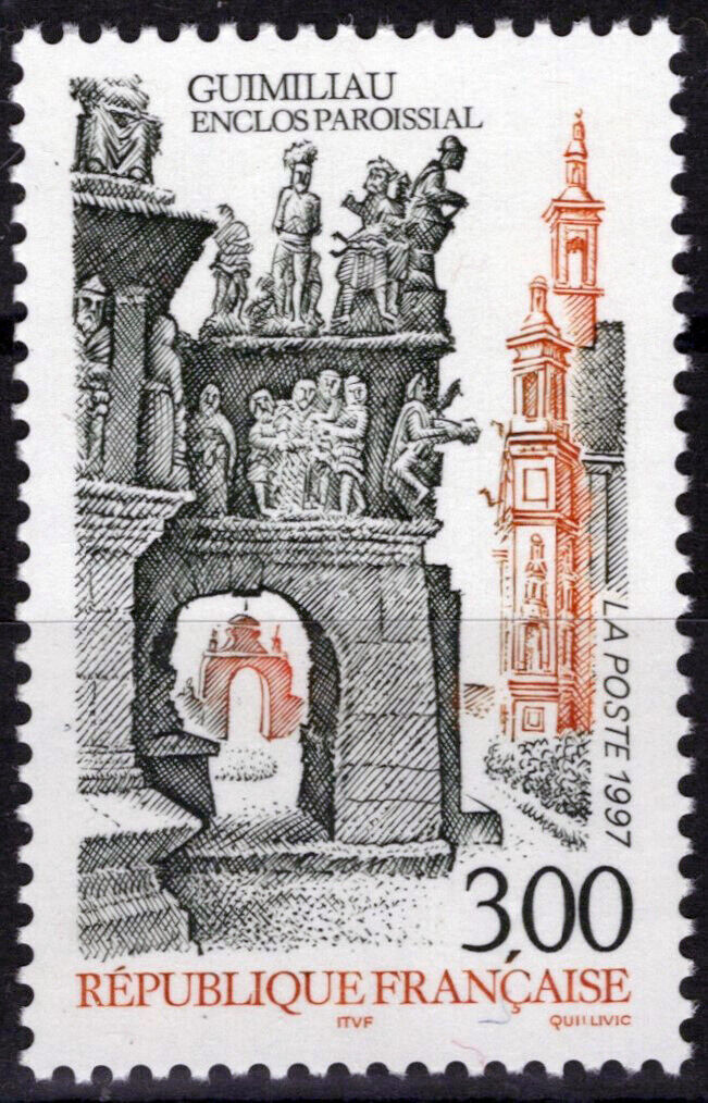 France 2565 MNH Architecture Guimiliau Church 032323SM116M