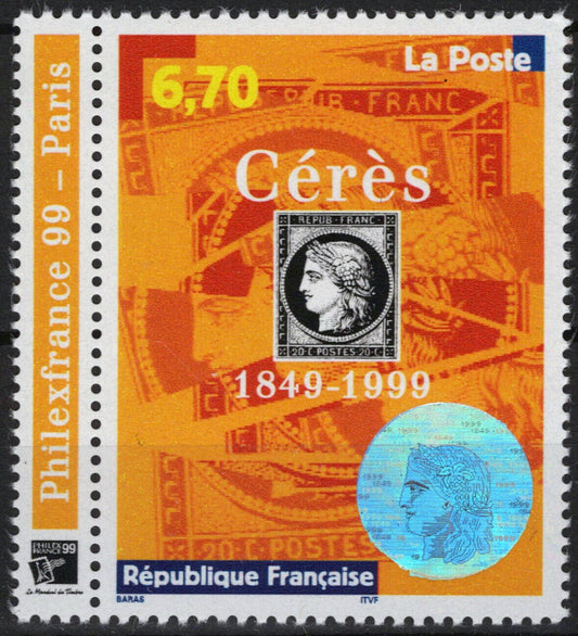 France 2732 MNH Stamps on Stamps 1st French Postage Stamp 032323SM122M