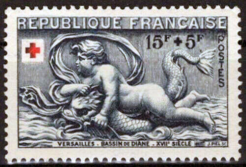 France B274 MNH Semi-Postal Cupid Diana Fountain Versailles 032323SM162M