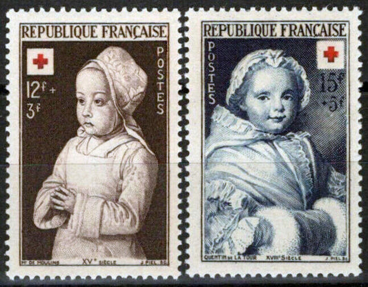 France B264-B265 MNH Semi-Postal Red Cross Children Paintings 032323SM168M