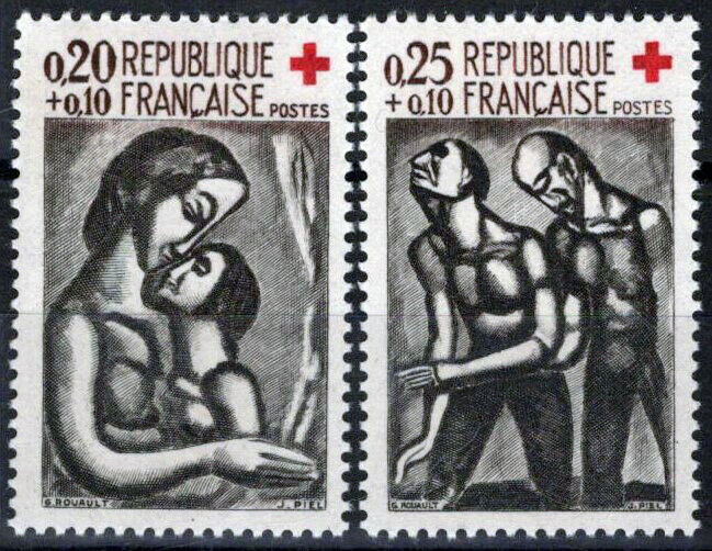 France B356-B357 MNH Semi-Postal Red Cross Medical Paintings 032323SM174M