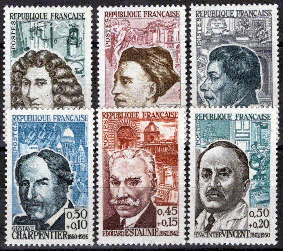 France B359-B364 MH Semi-Postal Historical Figures Scientists 032323SM176