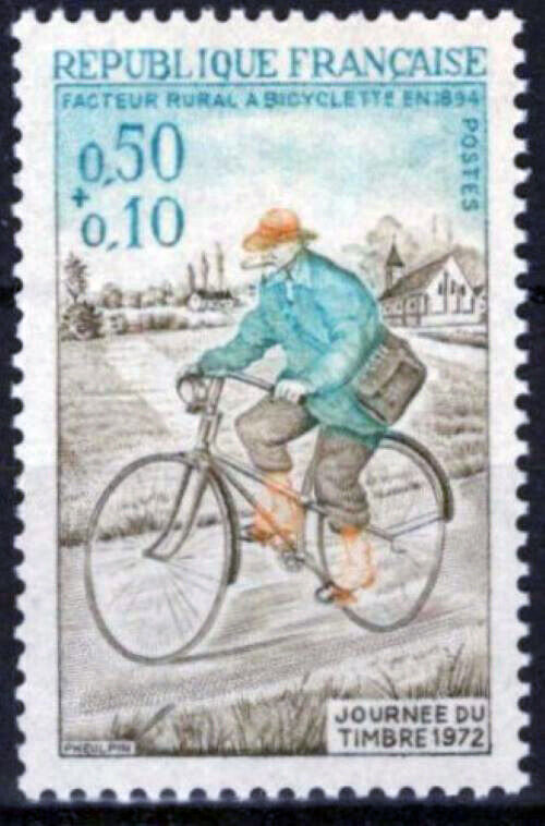 France B460 MNH Semi-Postal Mailman Postal Service Bicycle 032323SM180M