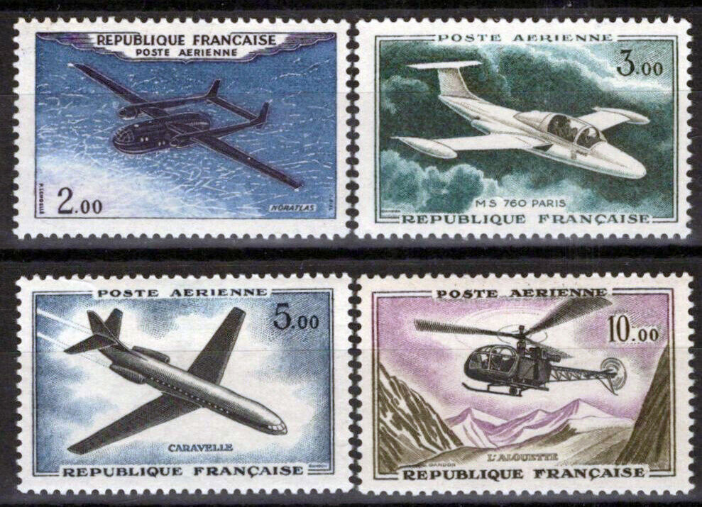 France C37-C40 MNH Air Post Aviation Planes 042523SM65