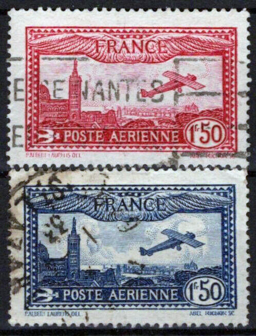 France C5-C6 Used Air Post Planes Architecture 042523SM63