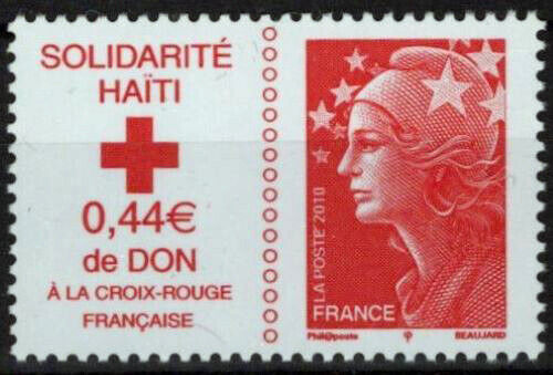 France B718 MNH Semi-Postal Haiti Earthquake Relief 042523SM62