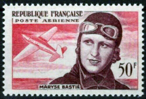 France C33 MNH Air Post Maryse Bastie Planes Aviation 042523SM64M