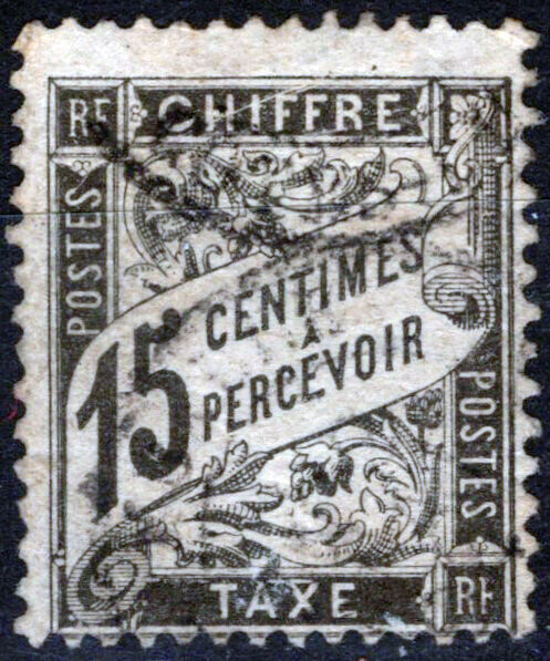 France J17 Used Postage Due 15c black 042523SM69