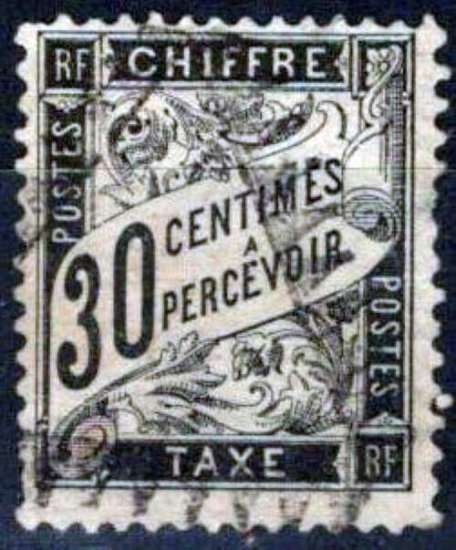 France J19 Used Postage Due 30c black 042523SM70