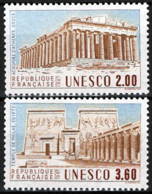 France UNESCO 2O39-2O40 MNH Architecture Historical Landmarks 061223SM22