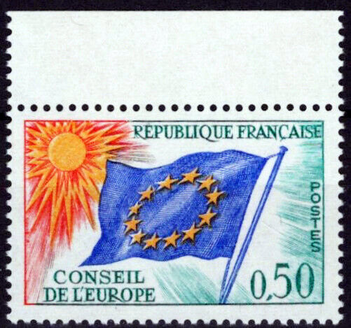 France Council of Europe 1O13 MNH Official Stamps Flag 061223SM18M