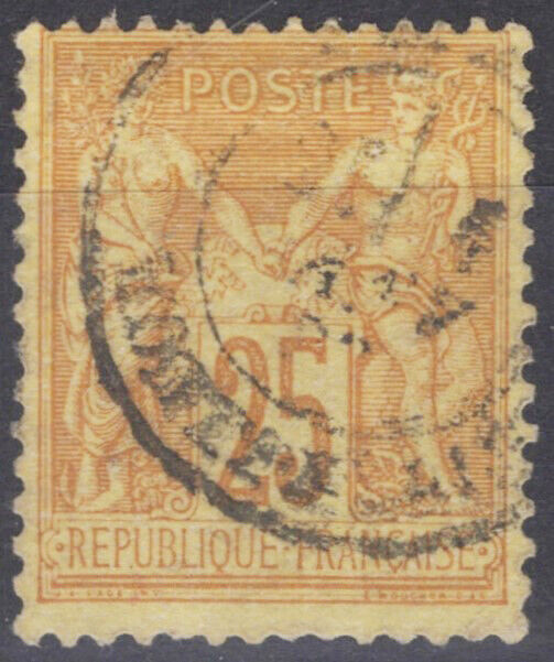 France 99 Used 25c yel straw Peace & Commerce 060823S04