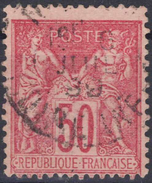 France 101 Used 50c rose rose Peace & Commerce 060823S08