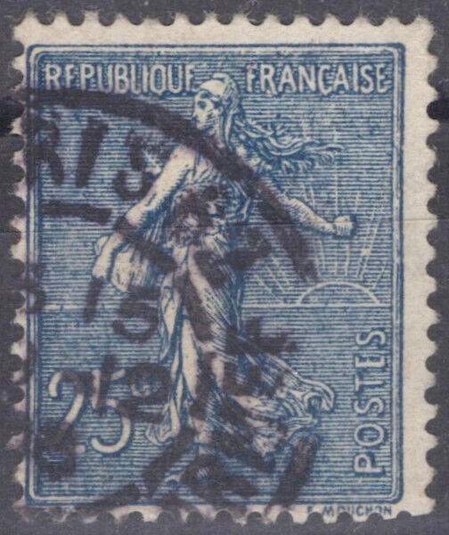 France 141 Used 25c dull blue Sower Agriculture Farming 060823S10