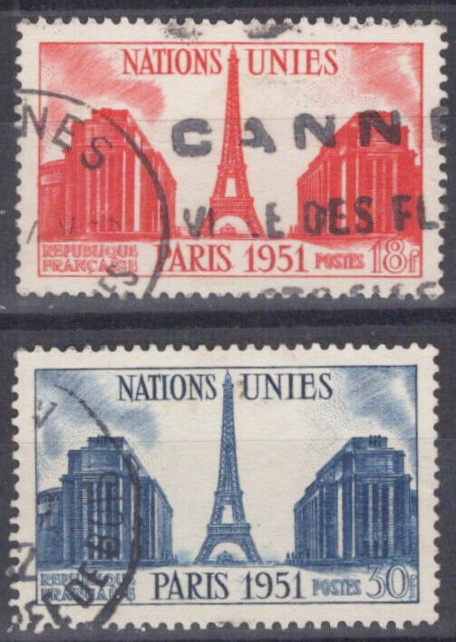 France 671-672 Used Architecture Eiffel Tower Chaillot Palace 060823S21