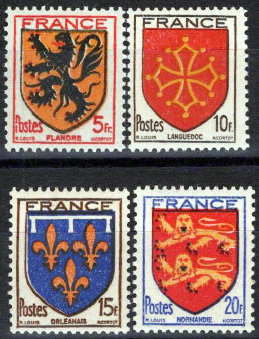 France 467-470 MNH Coat of Arms National Emblems 061223SM27