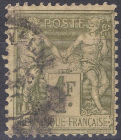 France 84 Used 1fr brnz grn straw Peace & Commerce 051023S182