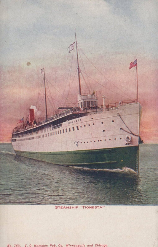 ZAYIX Postcard Great Lakes Passenger Steamship SS Tionesta Divided Back c1910