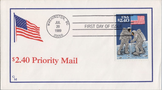 US 2419 FDC GM Cachet Limited Edition 133 of 200 Moon Landing ZAYIX 061722SM45