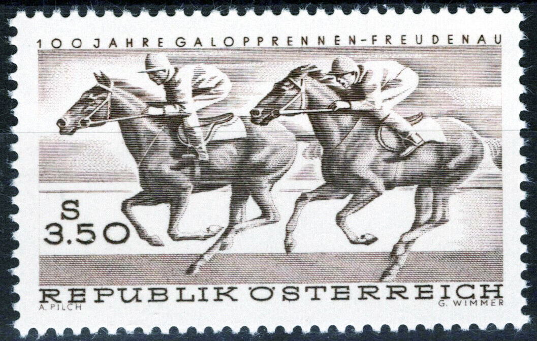 Austria 812 MNH Horses Races Sports