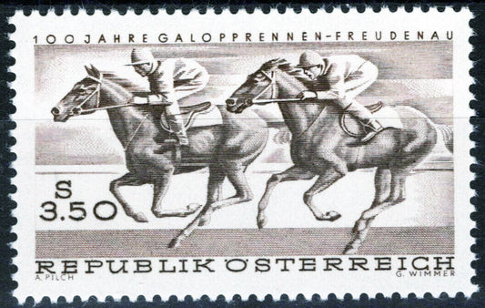 Austria 812 MNH Horses Races Sports