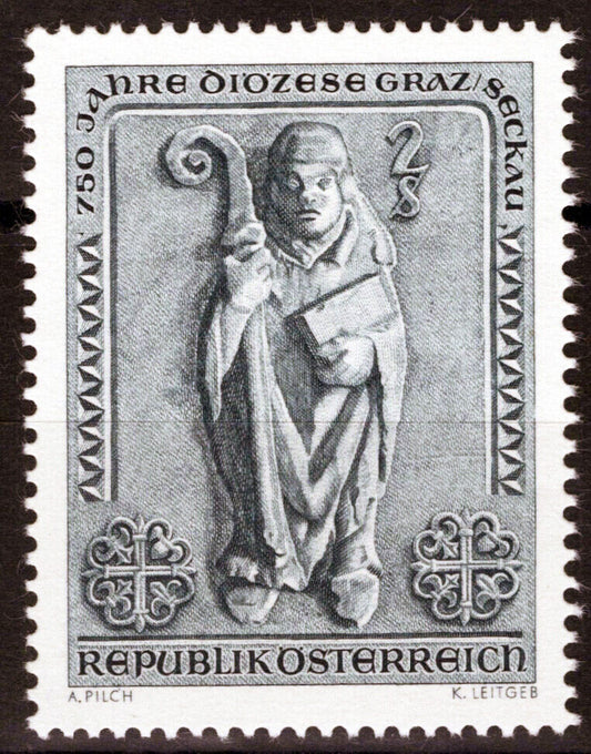 Austria 817 MNH Graz Seckau Bishopric Religious Figure