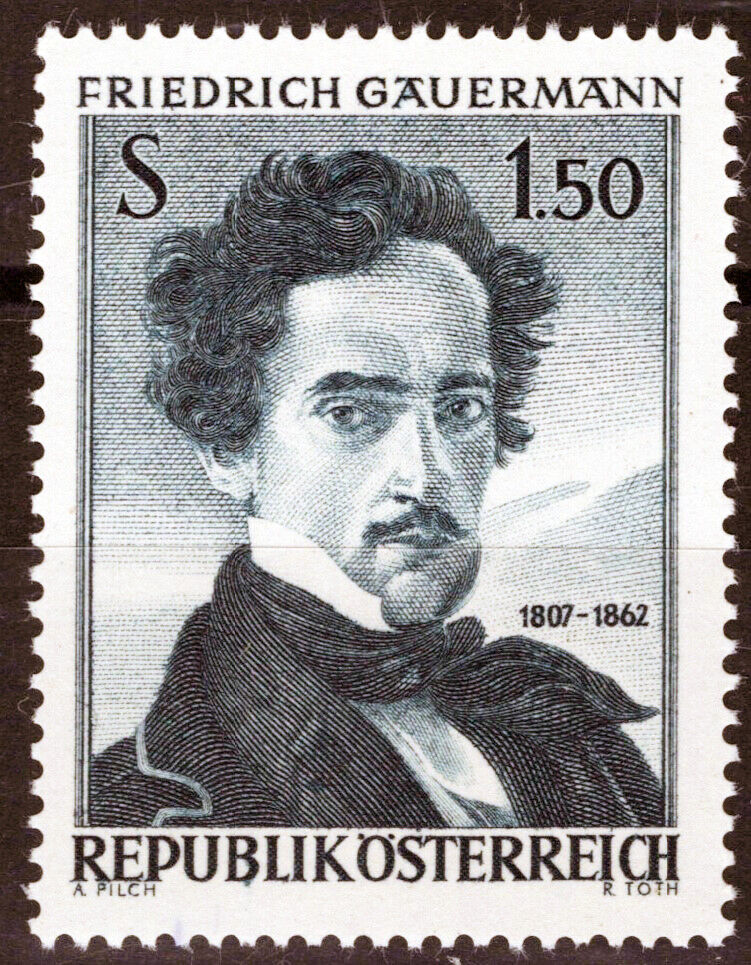 Austria 683 MNH Friedrich Gauermann Landscape Painter Artist