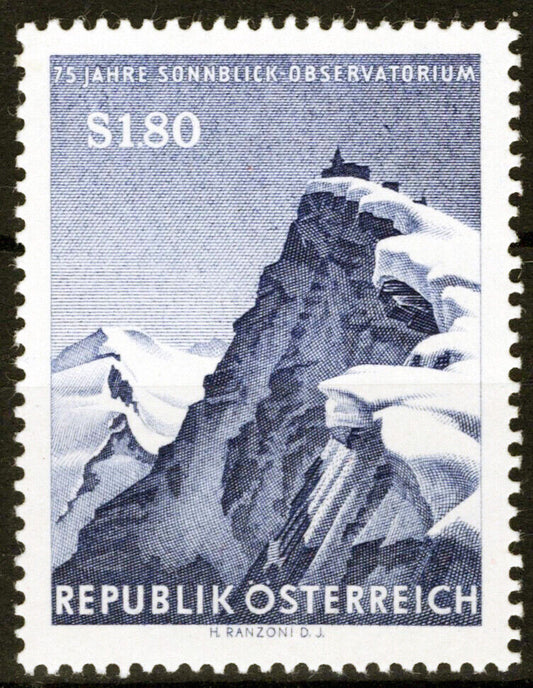 Austria 666 MNH Meteorology Sonnblick Mountain Observatory