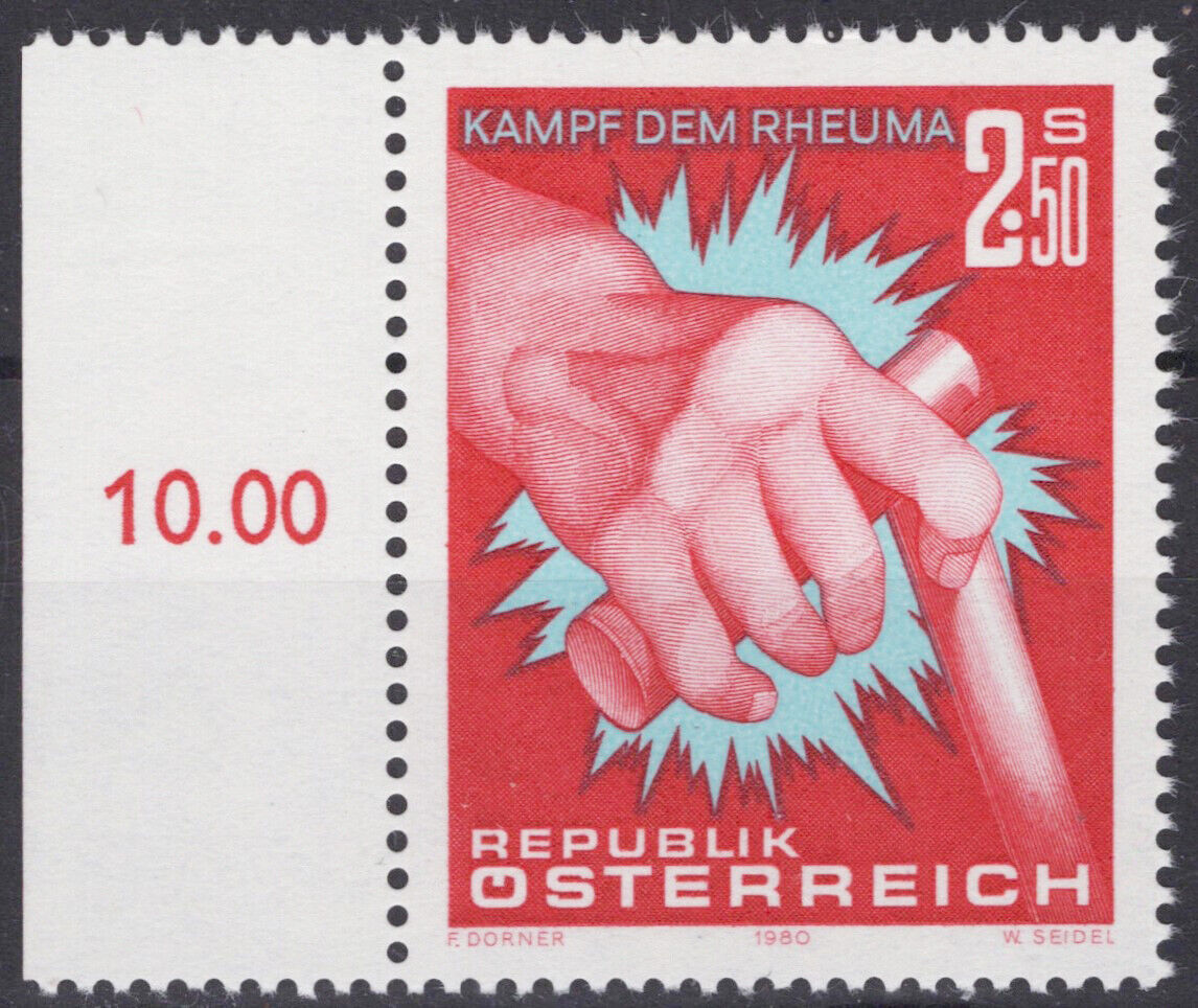 Austria 1143 MNH Rheumatism Medical Hands